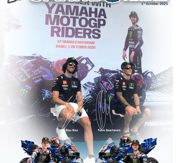 Raungan Inspirasi di Mataram: Duo Monster Energy Yamaha MotoGP Gemparkan Siswa di SMAN 2 Mataram